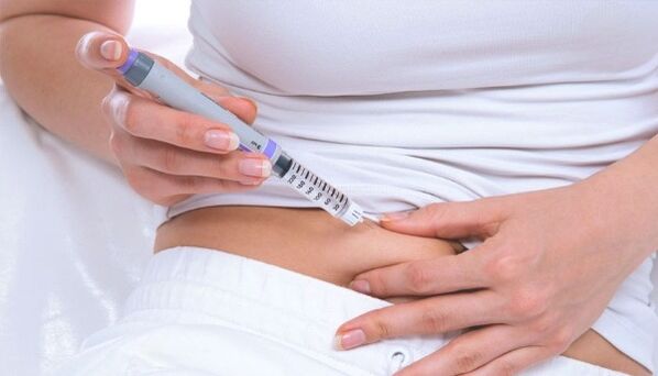 Inxección de involucrada en Diabetes